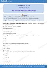 Đề thi học kì 1 Toán 10 Cánh diều - Đề số 11